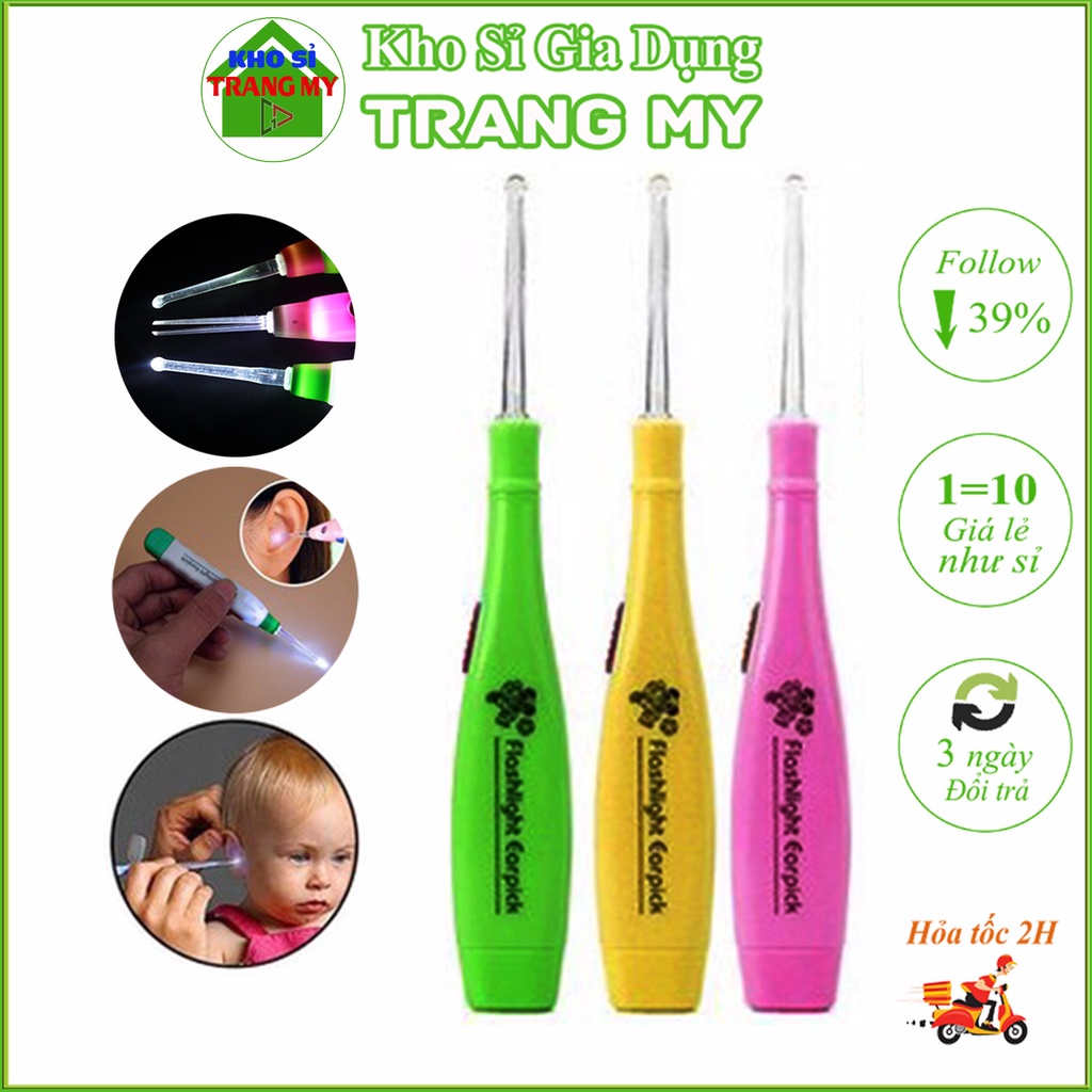 Dụng Cụ Lấy Ráy Soi Tai Có Đèn Cho Bé Tiện Lợi An Toàn (loại không hộp)