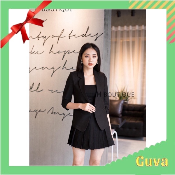 Áo vest nữ/ áo blazer 1 cúc hàng thiết kế chất vải đẹp đủ size s m l xl