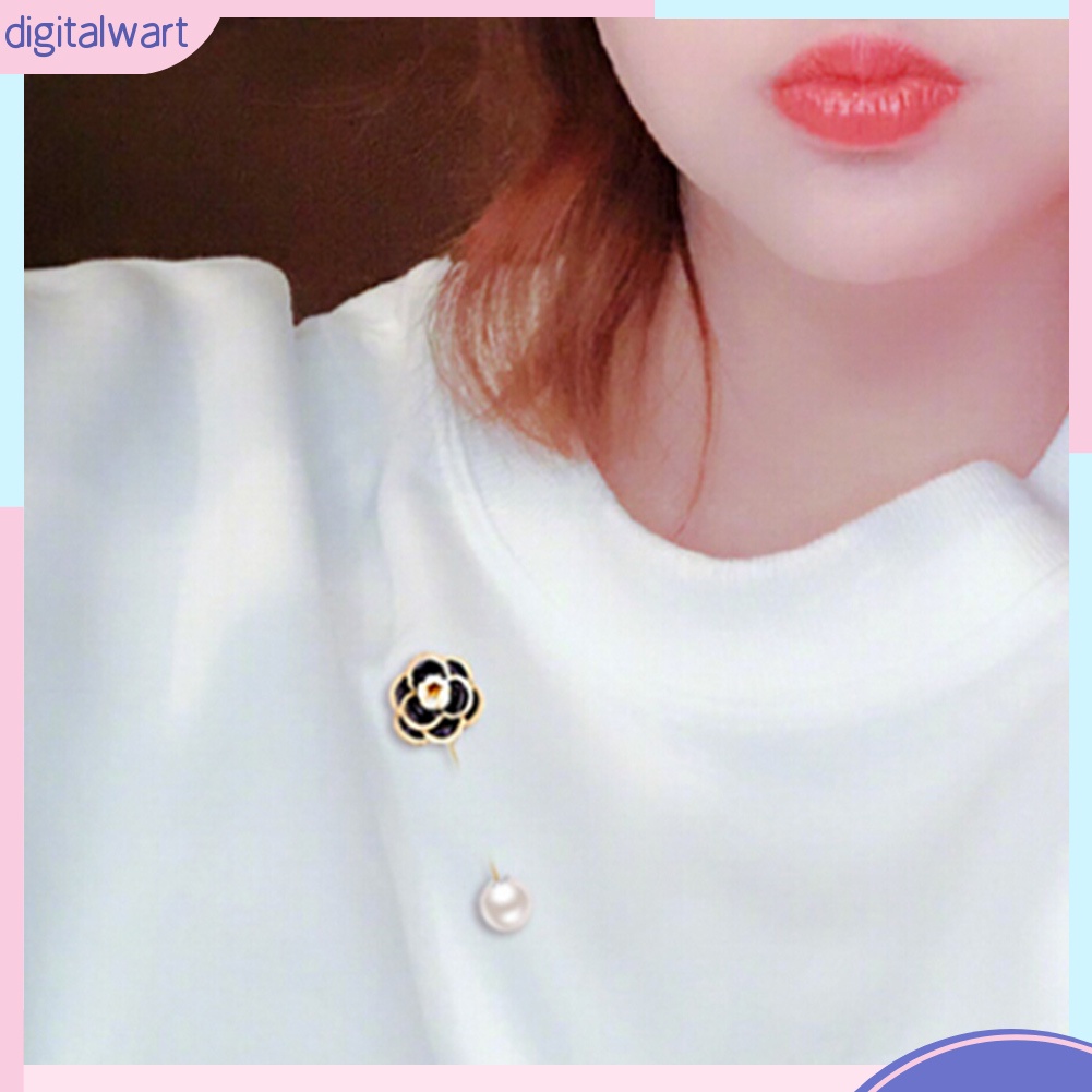 Trâm Cài Áo Hình Hoa Hồng Đính Ngọc Trai Sang Trọng