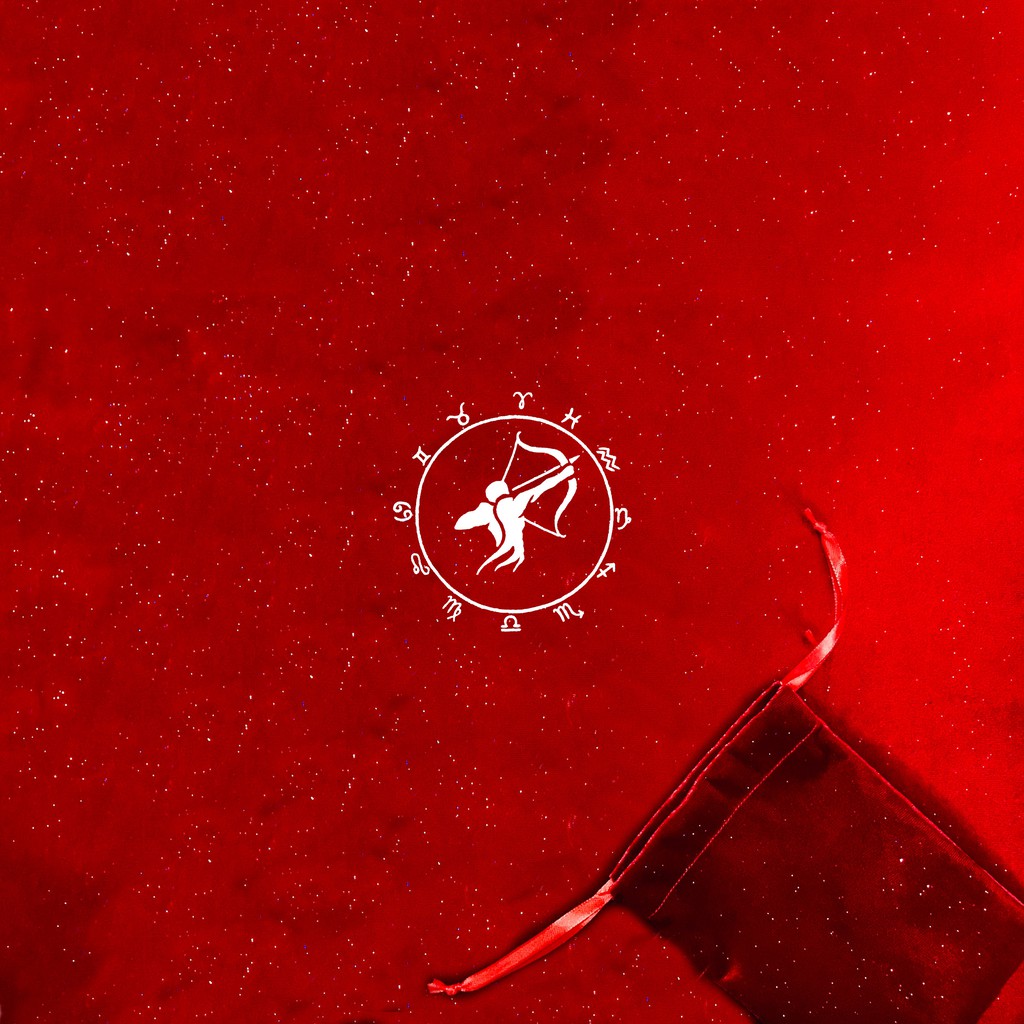 Khăn trải bài tarot, thảm trải bài tarot Zodiac Nhân mã của Sister tarot (tặng kèm túi đựng bài Taro