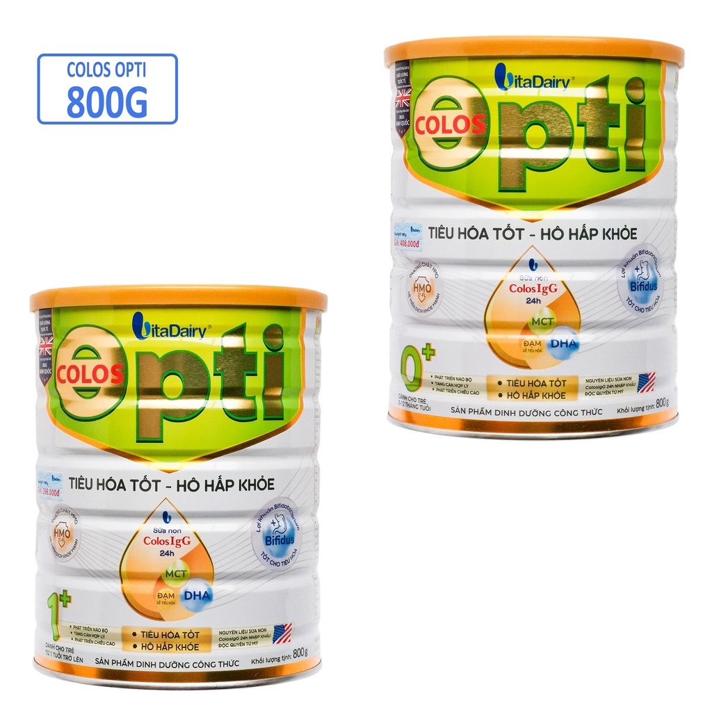 SỮA BỘT COLOS OPTI 0/1+ 800G