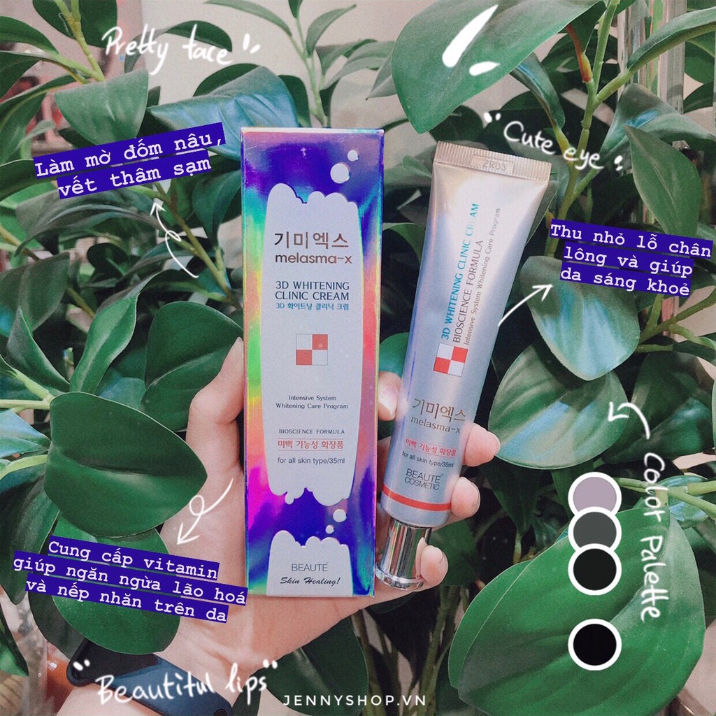Kem Dưỡng Trắng Mờ Nám Tàn Nhang Melasma-X 3D Whitening Clinic Cream