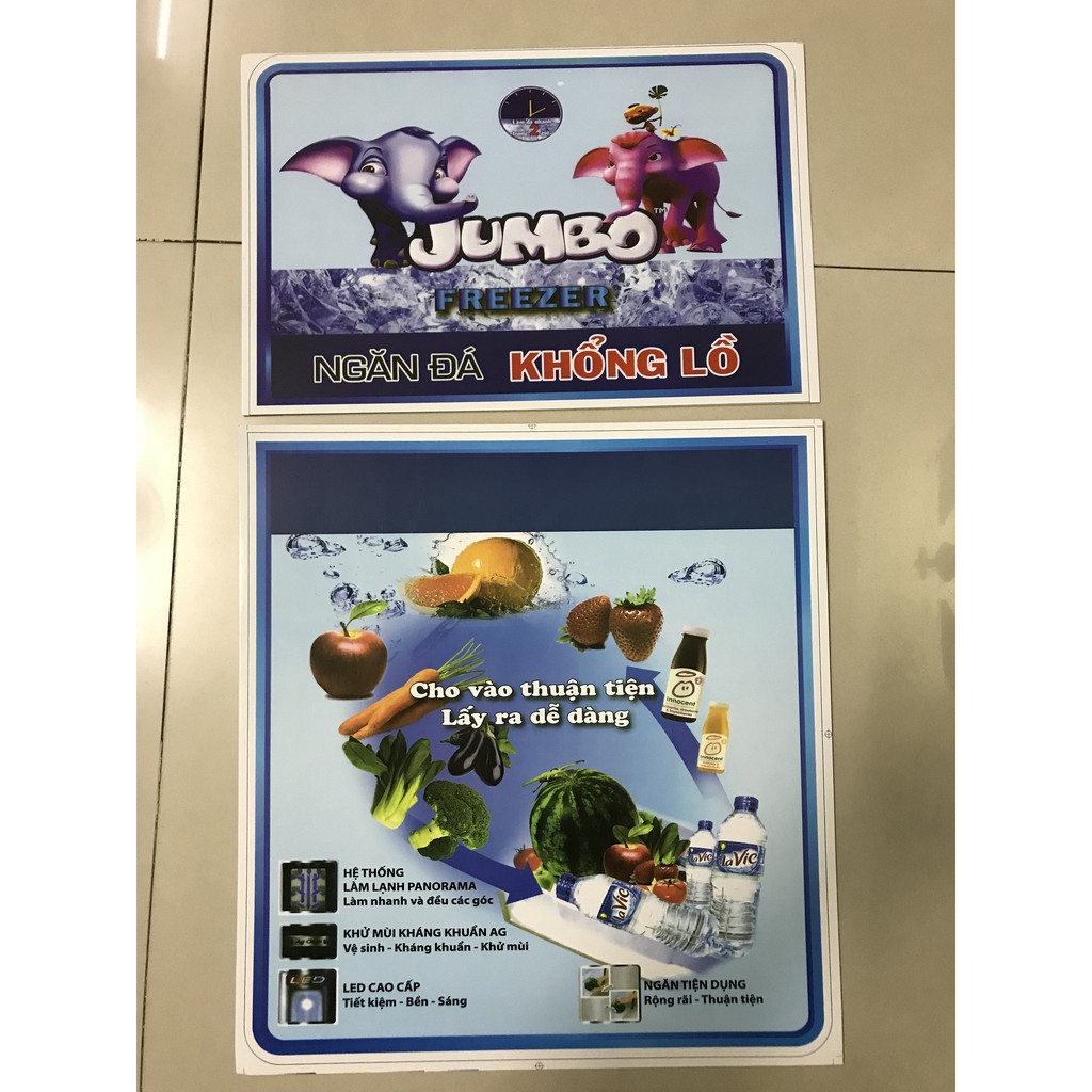 Miếng dán tủ lạnh không ghi thương hiệu - Tem dán tủ lạnh không ghi thương hiệu (mẫu 2)