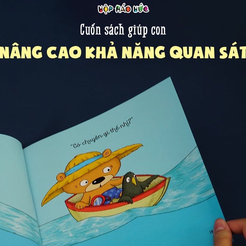 Sách Bé học điều hay qua câu chuyện nhỏ - Gấu con tinh nghịch - Cơn “đại hồng thủy” cho bé 3-6 tuổi Hộp Háo Hức