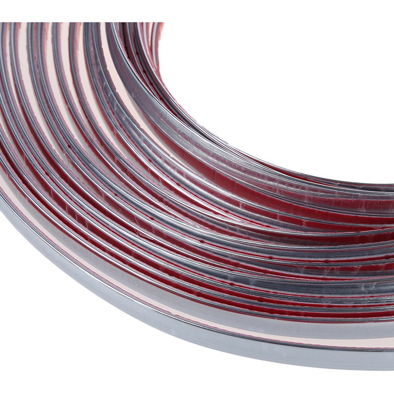 Dây Viền Mạ Bạc Trang Trí Nội Thất Xe Hơi 15m X 10mm