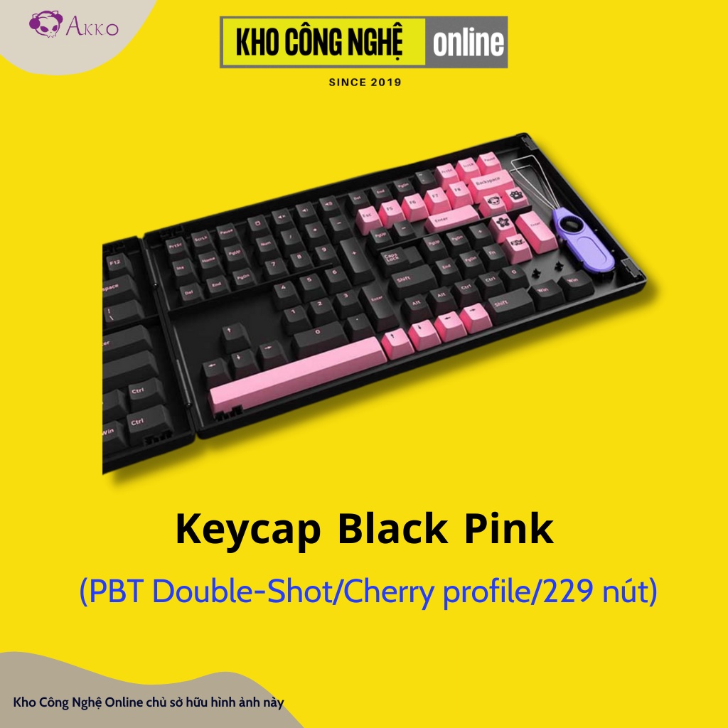 AKKO Keycap set – Black Pink