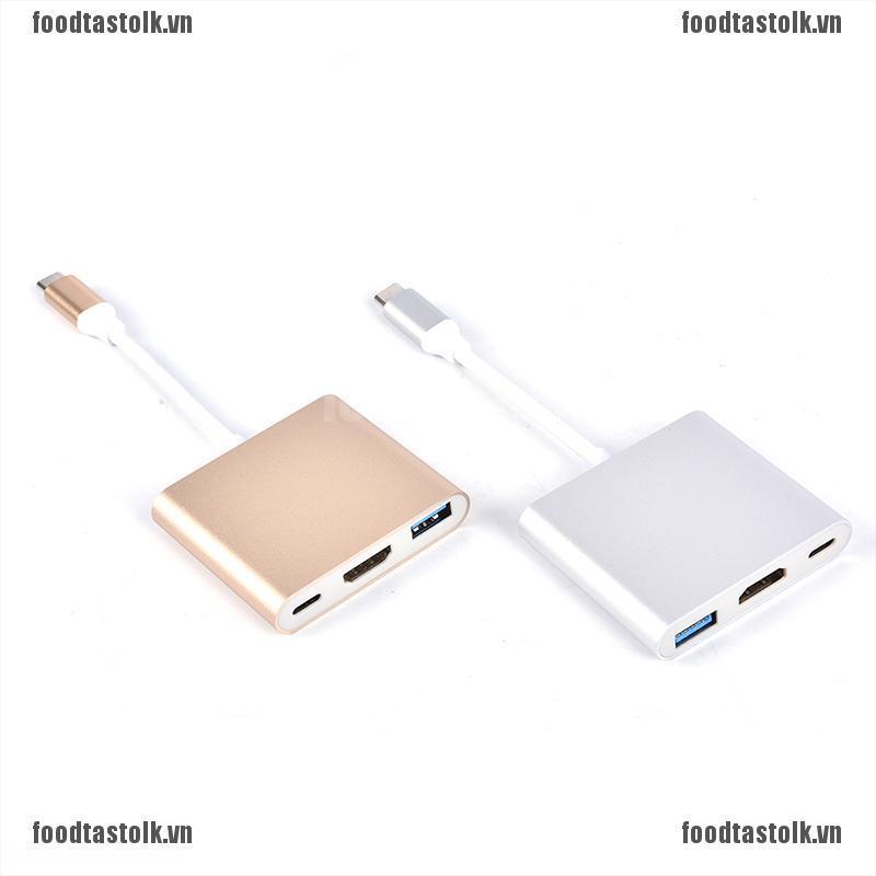 < Hot > 4k Usb 3.1 Hub Type-C Sang Usb 3.0 / Hdmi / Typec Female