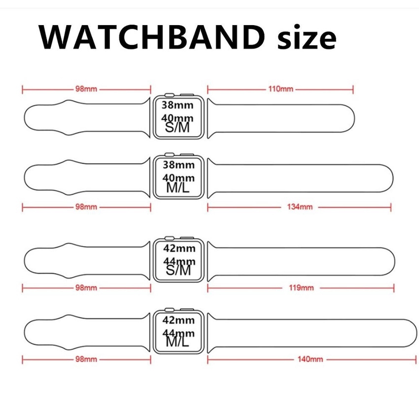 Dây Đeo Silicon 2020 Cho Đồng Hồ Iwatch Series 6 SE 5 4 3 2 1 38mm 42mm 40mm 44mm