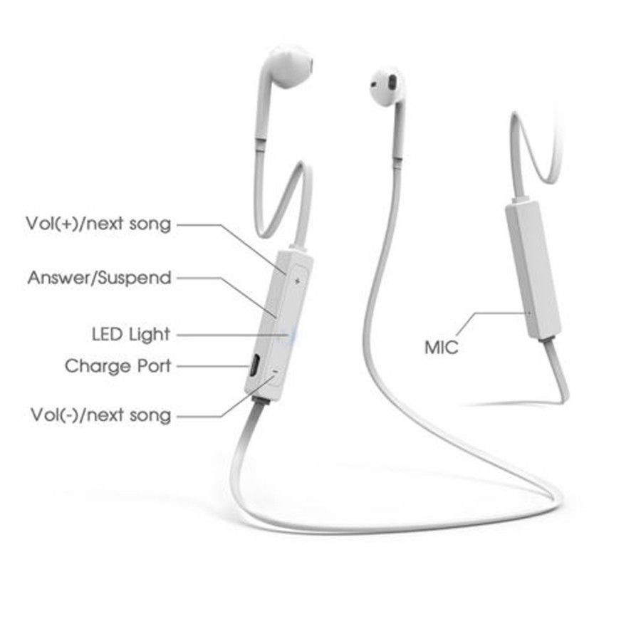 Tai nghe Bluetooth FDL thiết kế vòng dây sau cổ đơn giản phong cách thể thao