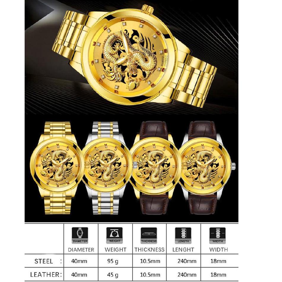Giá thân thiện... Đồng Hồ Quartz Chống Thấm Nước 100% Mạ Vàng Sang Trọng (100% Chính Hãng + 30m)