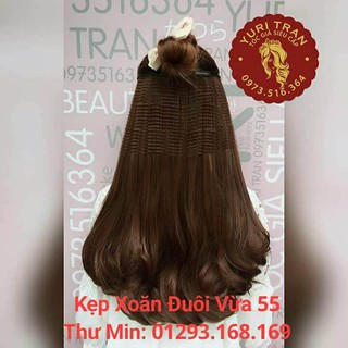 kẹp xoăn lọn đuôi vừa
