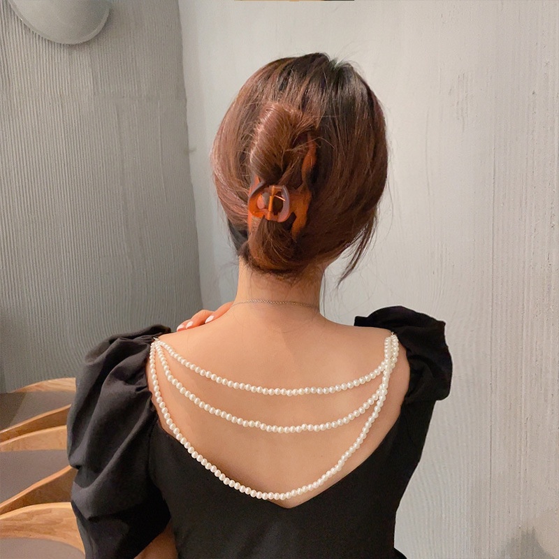 Kẹp tóc cỡ lớn thiết kế gợn sóng độc đáo thời trang cho nữ