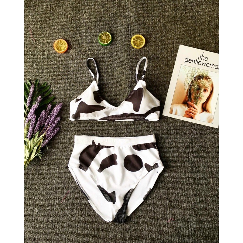 [HÀNG MỚI+ NHIỀU KIỂU] Bikini hoạ tiết bò sữa dễ thương gồm nhiều kiểu