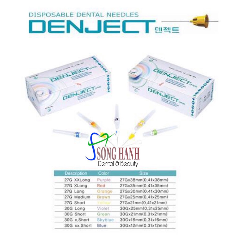 Combo 2 hộp kim tiêm nha khoa Denject Hàn Quốc