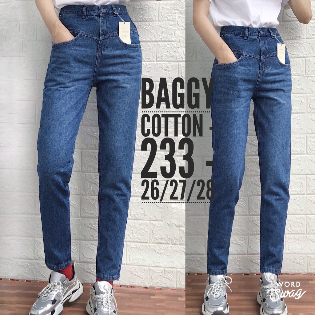 Quần Baggy Cotton Form Đẹp - Lưng Cao