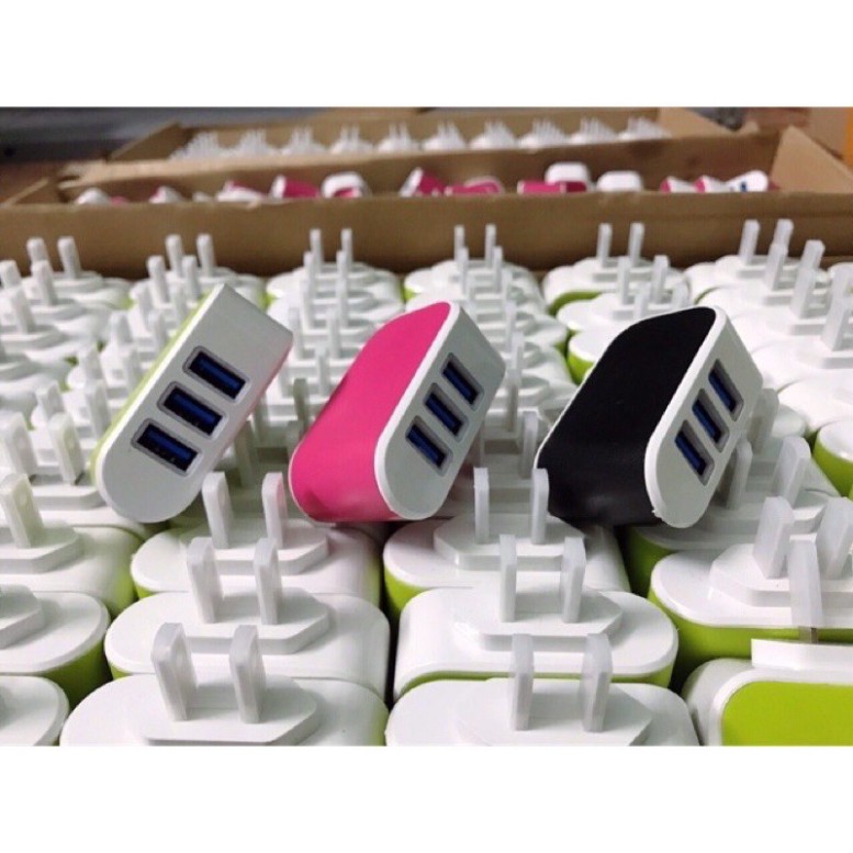 . CỦ SẠC ĐA NĂNG ❤️FREESHIP❤️ Củ sạc 3 Cổng USB   giảm giá 50% mua ngay nhanh ta