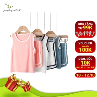 Bộ quần áo bé trai bé gái thun lạnh ngắn tay thể thao chính hãng Jumping Meters BN2 cao cấp