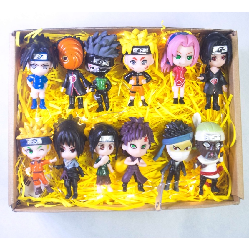 Quà Tặng Sinh Nhật, Hộp Quà Mô Hình Nhân Vật Naruto,Itachi, Sasuke Các Nhân Vật Anime Yêu Thích Của Các Bạn Nhỏ