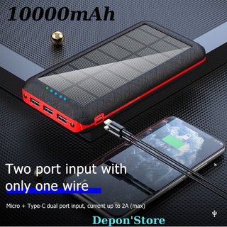 {Lỗi 1 Đỗi 1} Sạc Dự Phòng,Sạc Năng Lượng Mặt Trời,Sạc Đa Năng Solar Power Bank ,Tự Nạp Pin Khi Có Ánh Sáng