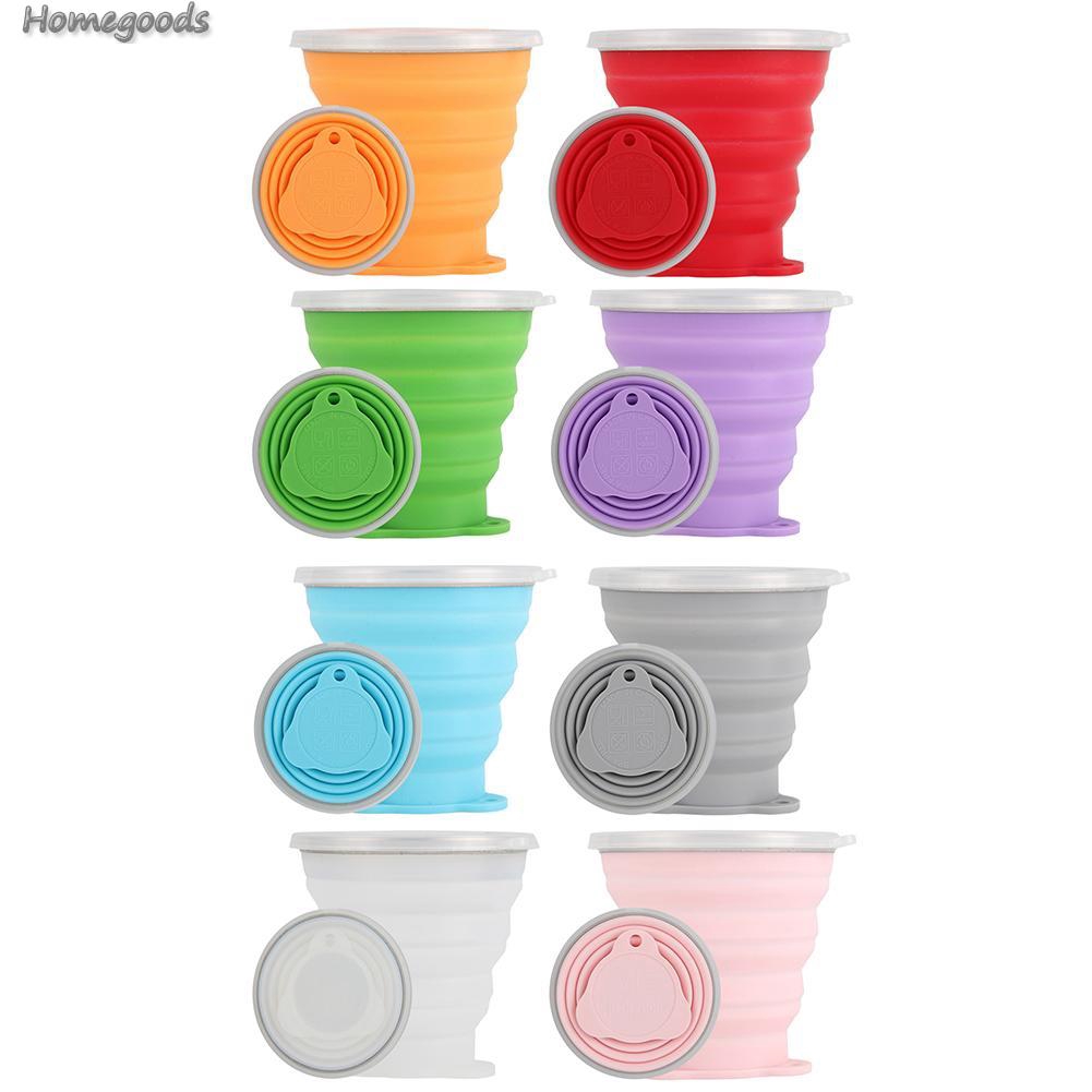 Bộ 1/2/3 Cốc Nước Silicon 270ml Có Thể Xếp Gọn Tiện Lợi