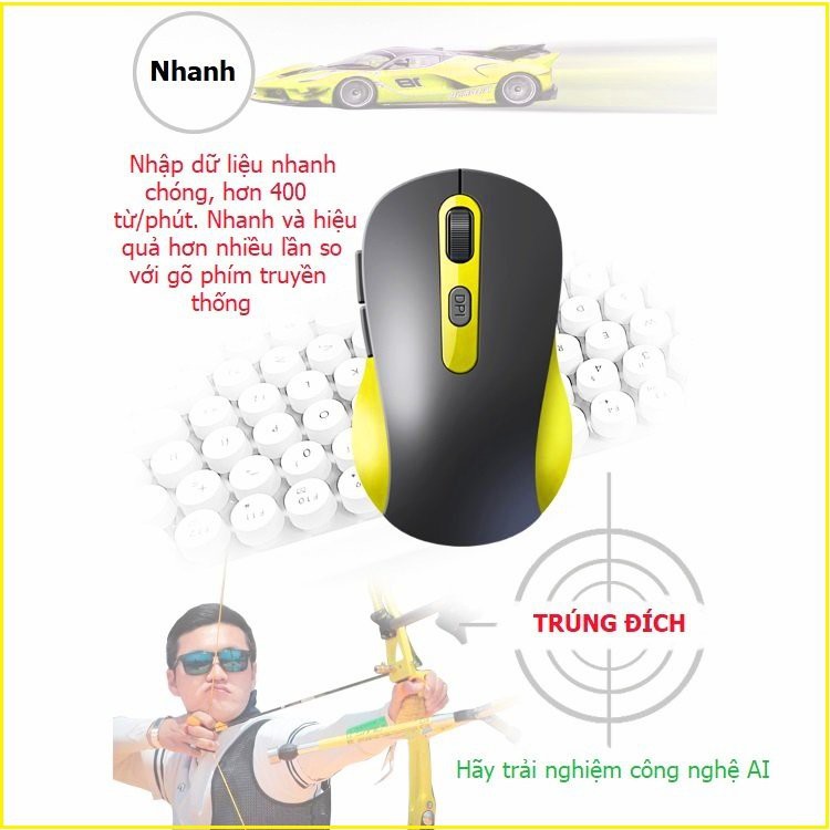 Chuột máy tính thông minh, biến giọng nói thành văn bản, dịch ngoại ngữ 2 chiều