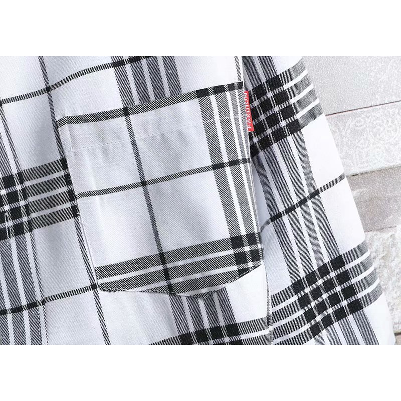 Áo Sơ Mi Caro Tay Dài plus Size Thời Trang Nam Nữ