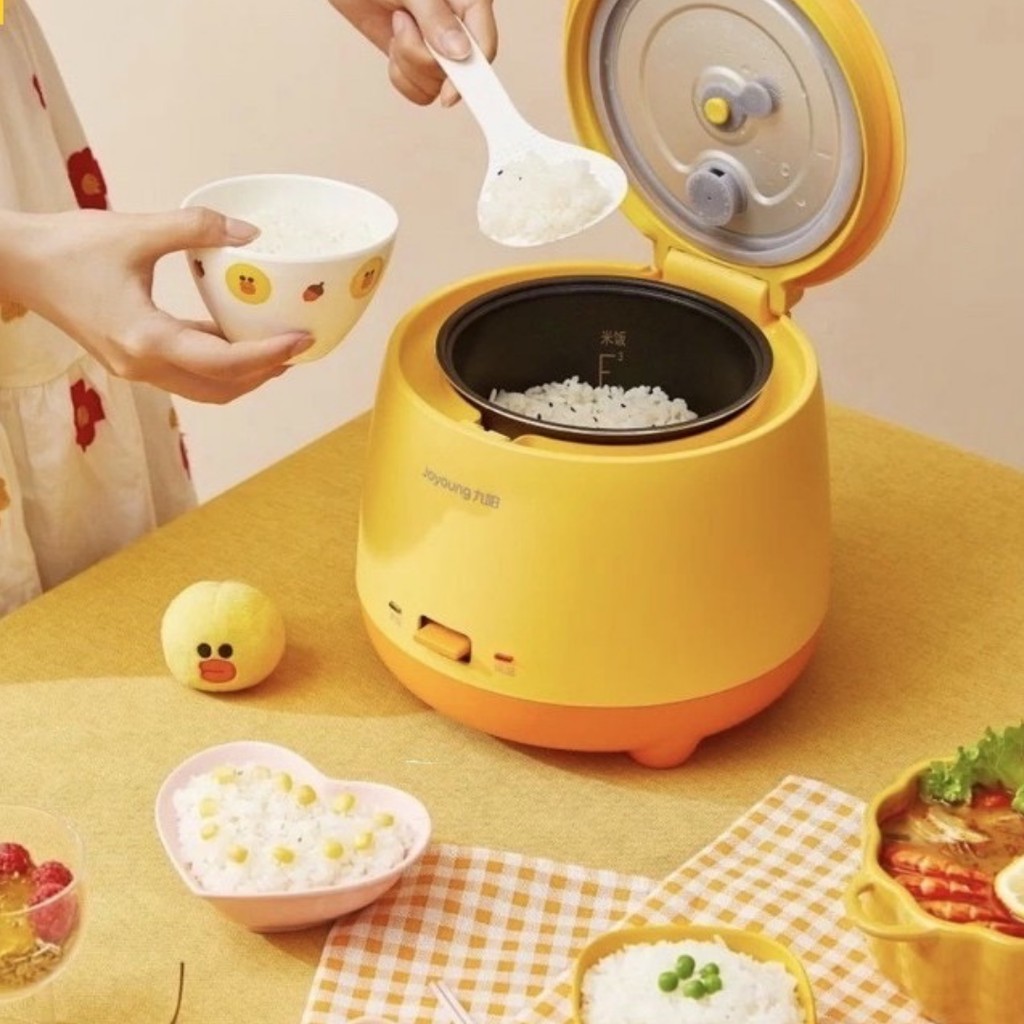 Nồi Cơm Điện 1.5L Mini Đa Năng, Nồi Lẩu Đa Năng Line Friends F15FZ-F181 Chất Liệu Chống Dính Chính Hãng Joyoung