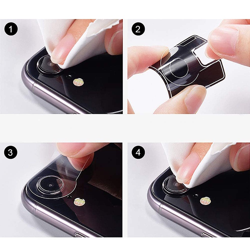 Set 5 kính cường lực bảo vệ camera sau chống trầy cho for iphone X / for iphone 8 Plus/ for iphone 7 Plus / for iphone 8 / for iphone 7