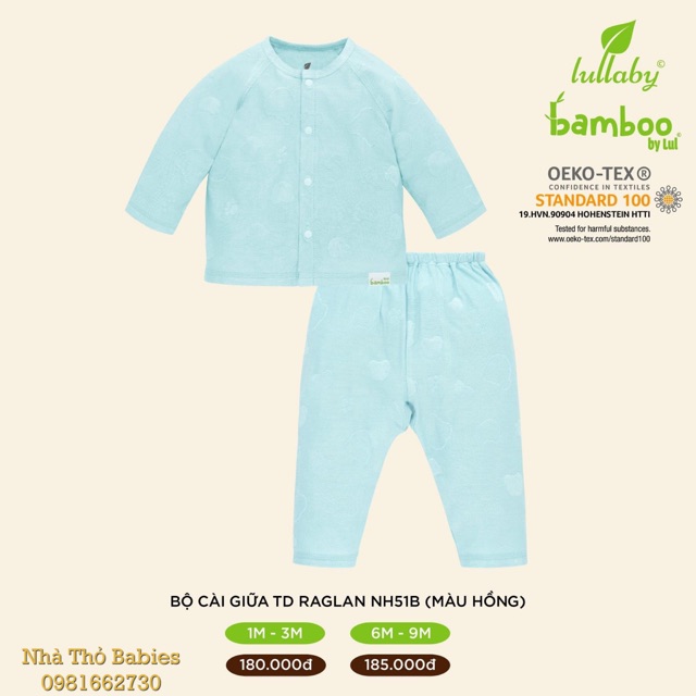 Bộ cài giữa tay dài raglan NH51B_Lullaby