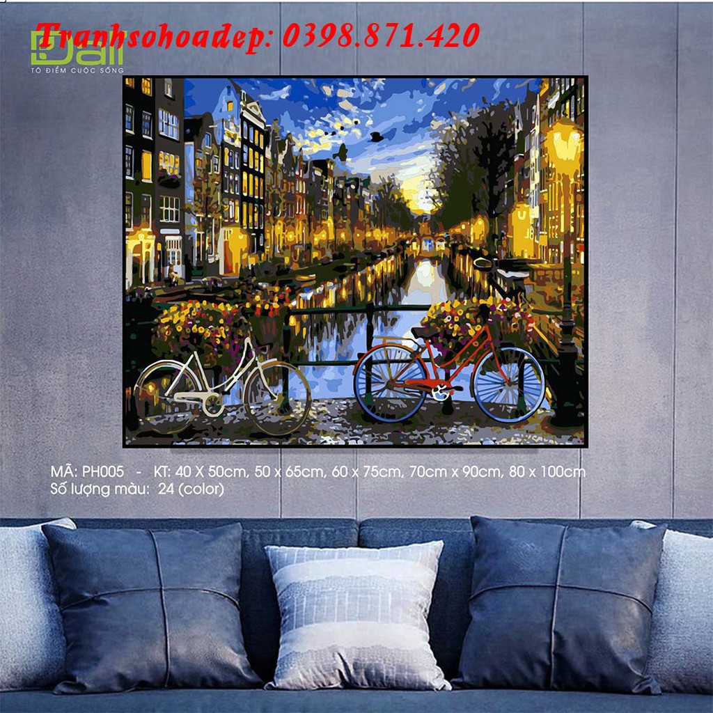 Tranh Sơn Dầu Số Hóa Chủ Đề Đường Phố T Art Gần Gũi Với Cuộc Sống Thường Ngày, Hàng Có Sẵn | BigBuy360 - bigbuy360.vn