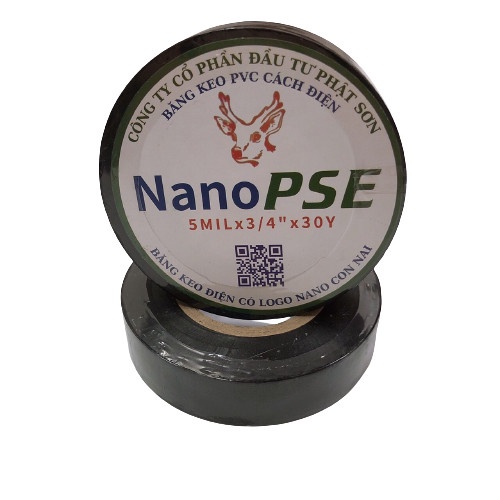 Băng keo đen cách điện 10Y 20Y 30Y, băng keo điện NANO PSE cách điện an toàn