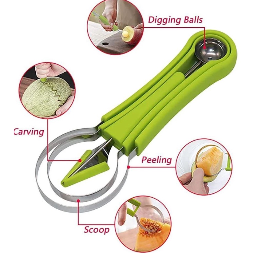 Bộ dụng cụ cắt tỉa trái cây XIAODUOJIAJU 3 trong 1 đa năng tiện dụng cho nhà bếp