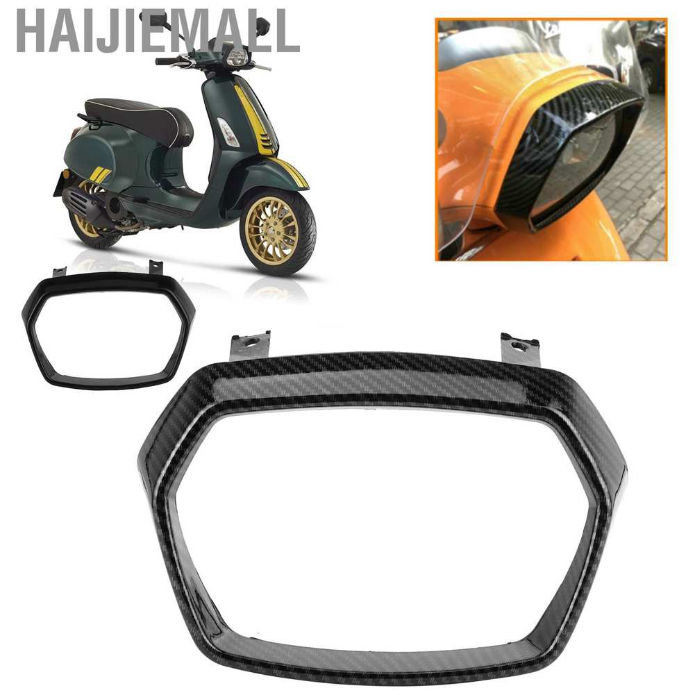 Haijiemall ABS Headlight Guard Cover Bezel Protection Fit for VESPA Sprint 125/150 2017-2020