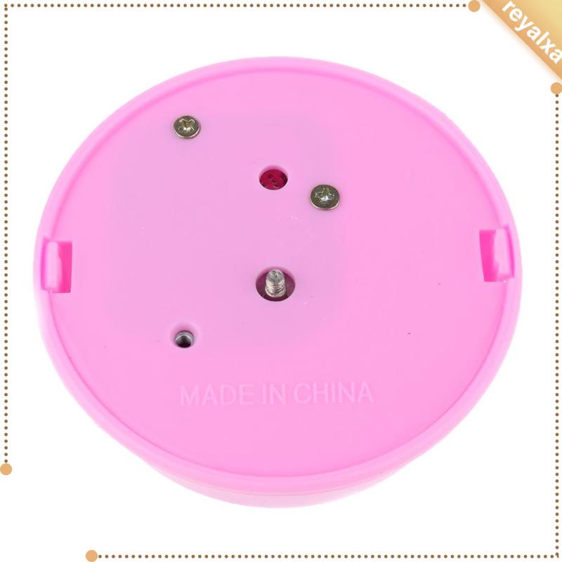 Hộp Nhạc Xoay Tròn Bằng Nhựa Màu Hồng Dùng Làm Quà Tặng Giáng Sinh / Đám Cưới / Sinh Nhật DIY