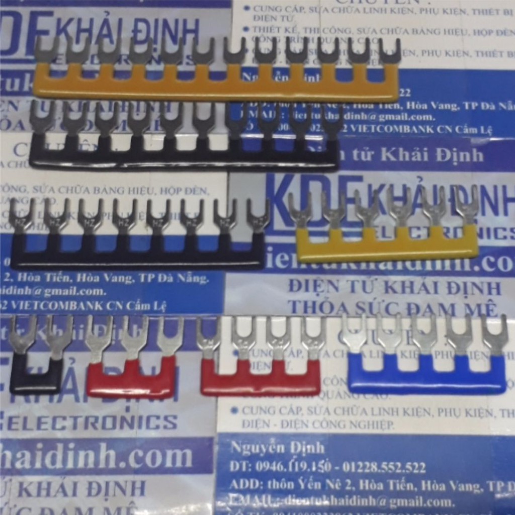 dăm, lượt, thanh nối tắt cầu nỗi dây, Short bar Domino TB 15A các loại 2 đến 12 chân kde4526