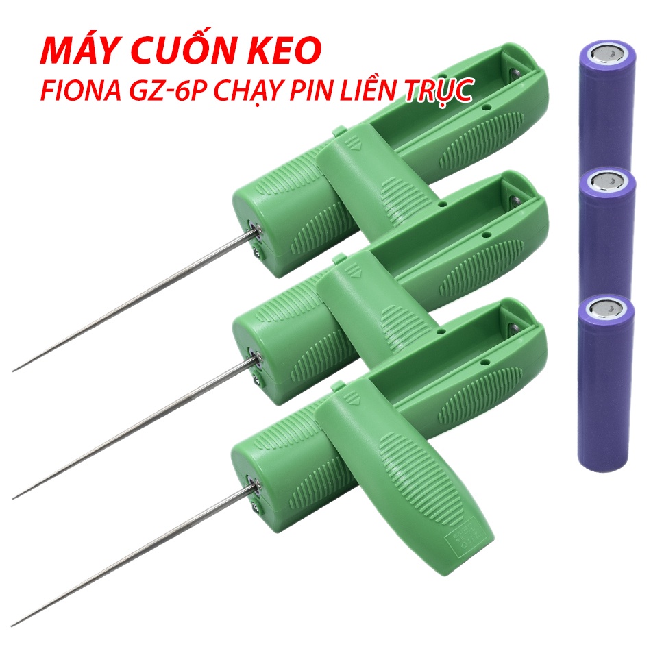 Máy cuốn quấn keo Fiona GZ-6P liền trục chạy pin