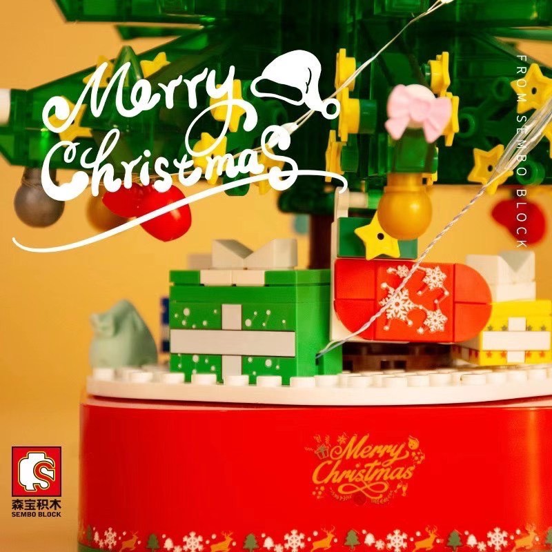 Đồ chơi Lắp ráp Mô hình 601097 Đón giáng sinh cùng ông già Noel Christmas Tree