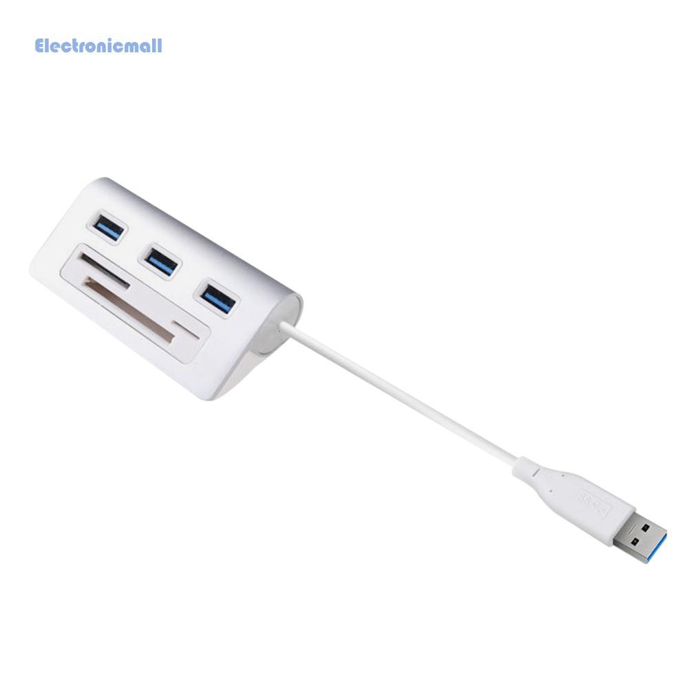 Đầu Đọc Thẻ Nhớ Usb 3.0 Hub Cf Sd Tf 3 Cổng Usb 6 Trong 1 Cho Laptop / Pc