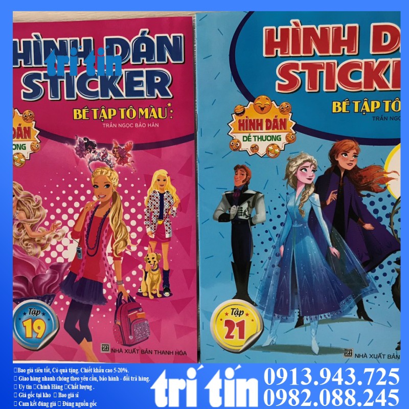 Tập Tô Màu Cho Bé Yêu Thỏa Thích Sáng Tạo CÓ STICKER.