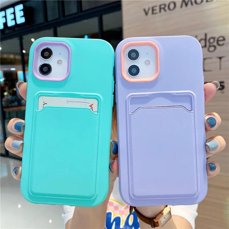 iPhone 13 Pro Max Ốp điện thoại có ngăn đựng thẻ cho Iphone 12 Mini Pro Max 11 Pro Max Xr Xs Max 6 7 8 Plus | BigBuy360 - bigbuy360.vn