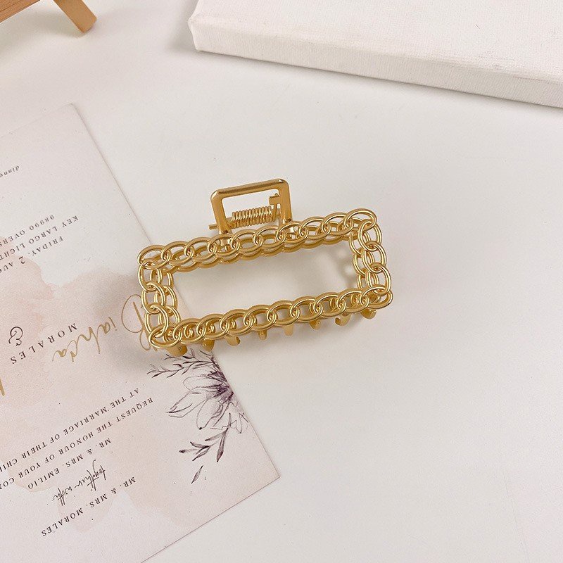Kẹp tóc càng cua Hàn Quốc nữ đẹp hottrend kim loại cỡ size lớn iLita cặp búi tóc dễ thương cào 10 răng, 14 răng