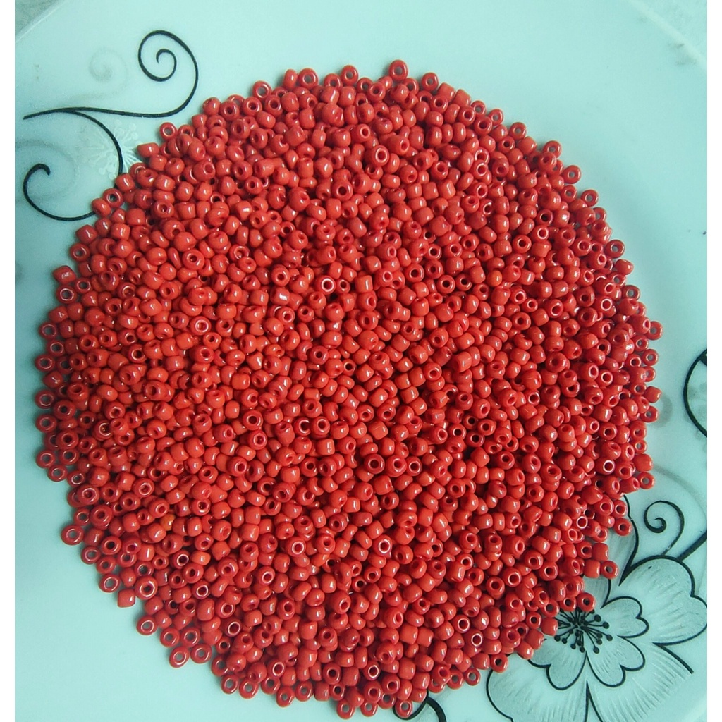 Gói 20gam Cườm đủ màu nhiều cỡ tấm 2mm, trung 3mm, đại 3,6mm - Nguyên liệu làm đồ Handmade