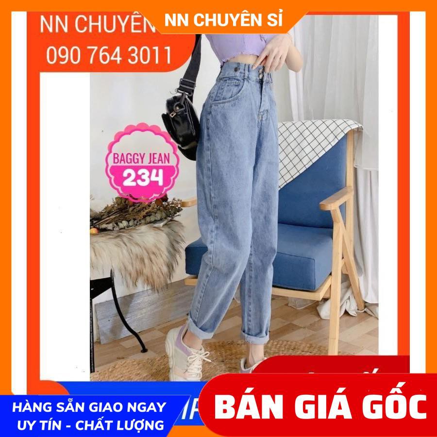 QUẦN BAGGY JEANS LƯNG THUN SAU 🥑100% ẢNH THẬT🥑 QUẦN BAGGY JEANS NỮ - HÀNG ĐẸP