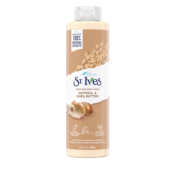 SỮA TẮM ST.IVES YẾN MẠCH &amp; BƠ 650ML/ ST IVES SOOTHING BODY WASH OATMEAL &amp; SHEA BUTTER