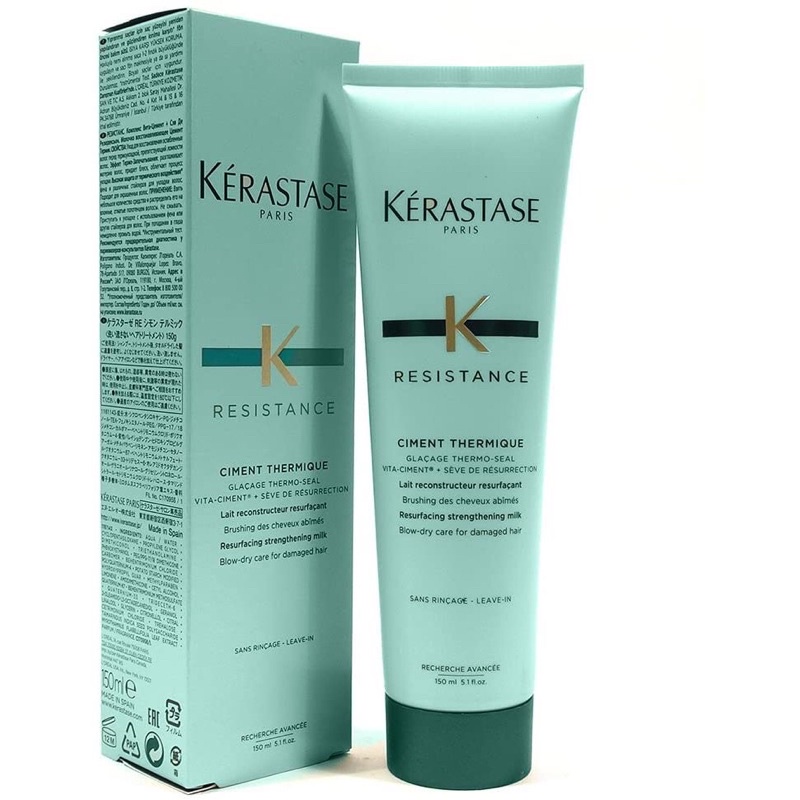 Kem dưỡng xả khô chống nhiệt Kerastase Resistance Blow-Dry Primer Leave In Ciment Thermique 150ml