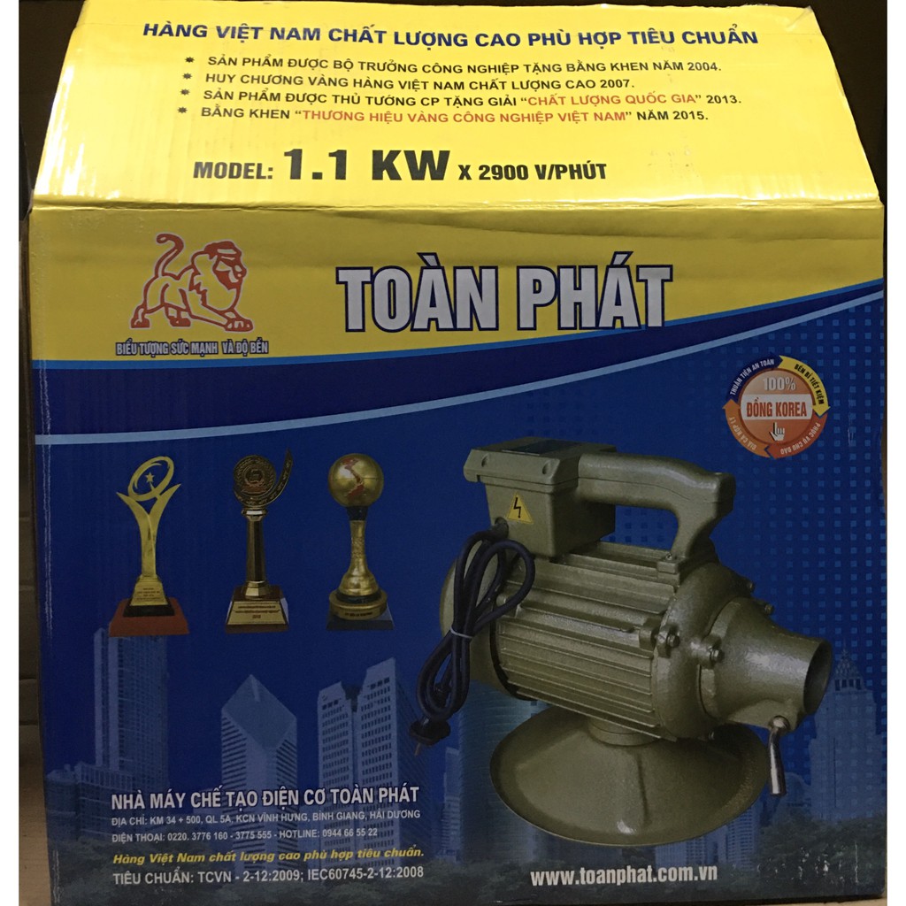 Máy đầm dùi điện Toàn Phát 1,1KW-220V