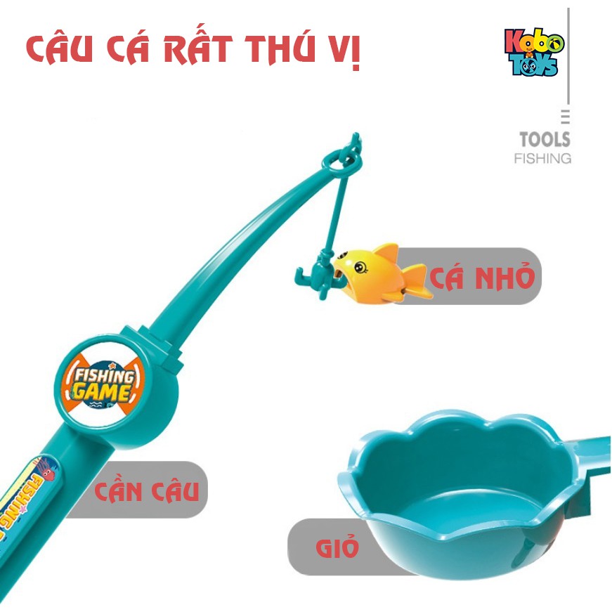 Đồ Chơi Câu Cá 2 Trong 1 Cho Bé (Có Thể Đổ Thêm Nước)