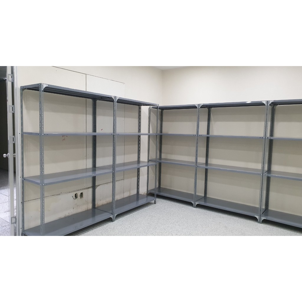 Bộ kệ sắt v lỗ đa năng . Kích thước : Dài 120cm, Rộng 40cm, Cao 150cm gồm 4 tầng. cột V3x5