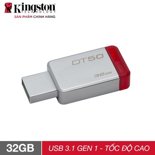 USB 3.0/3.1 Kingston DT50 32GB tốc độ cao (DT50/32GB) - Hãng phân phối chính thức