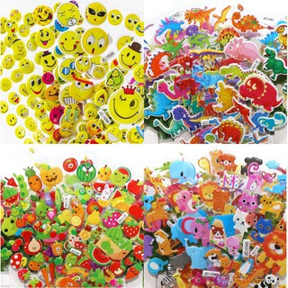 Sỉ 10 Vỉ dán sticker khổ A4 - 3D Nổi Trang Trí Kết Hợp Tô Màu - SP000599
